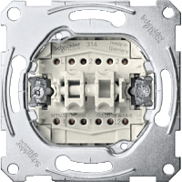 Schneider Electric. МЕХ.1-П.2-КН.ПЕРЕКЛ.НА 2 НАПР.С ЗАМ.КОНТ - Merten System M - MTN3159-0000