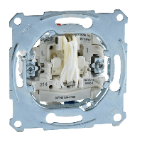 Schneider Electric. МЕХ.1-ПОЛЮС.КНОП.ВЫКЛ.СО ШН.С ЗАМ.КОНТ - Merten System M - MTN3184-0000