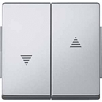 Schneider Electric. КЛАВИША ВЫКЛЮЧАТЕЛЯ Д/РОЛЬСТАВ.АЛЮМИНИЙ - Merten Aquadesign - MTN343460