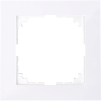Schneider Electric. M-Pure 1-постовая рамка, бриллиантовый белый - Merten System M - MTN4010-3625