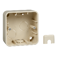 Schneider Electric. коробка для открыт монтажа, 1 пост беж - Merten System M - MTN4014-1244