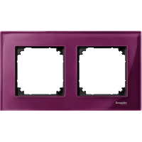 Schneider Electric. РАМККА СТЕКЛЯН.2-МЕСТНАЯ РУБИН - Merten System M - MTN4020-3206