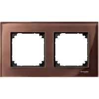 Schneider Electric. РАМККА СТЕКЛЯН.2-МЕСТНАЯ МАХАГОН - Merten System M - MTN4020-3215