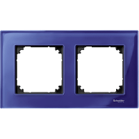 Schneider Electric. РАМККА СТЕКЛЯН.2-МЕСТНАЯ САПФИР - Merten System M - MTN4020-3278