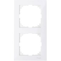 Schneider Electric. M-Pure 2-постовая рамка, полярно-белый - Merten System M - MTN4020-3619