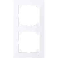 Schneider Electric. M-Pure 2-постовая рамка, бриллиантовый белый - Merten System M - MTN4020-3625