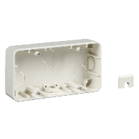 Schneider Electric. коробка для открыт монтажа, 2 поста бел. - Merten System M - MTN4024-1219
