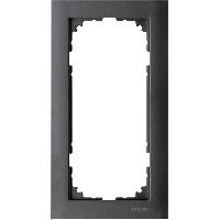 Schneider Electric. M-Pure 2-постовая рамка без перегородки, антрацит - Merten System M - MTN4025-3614