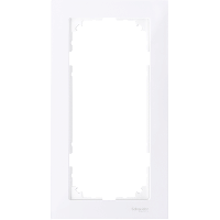 Schneider Electric. M-Pure 2-постовая рамка без перегородки, бриллиантовый белый - Merten System M - MTN4025-3625