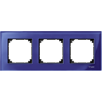 Schneider Electric. РАМККА СТЕКЛЯН.3-МЕСТНАЯ САПФИР - Merten System M - MTN4030-3278