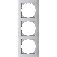 Schneider Electric. M-Pure 3-постовая рамка, цвет алюминия - Merten System M - MTN4030-3660