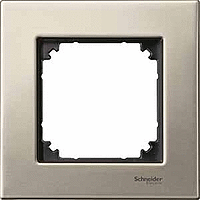 Schneider Electric. РАМКА МЕТАЛ.1-МЕСТНАЯ ТИТАН - Merten System M - MTN403105