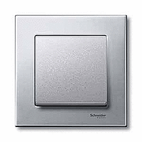 Schneider Electric. РАМКА МЕТАЛ.1-МЕСТНАЯ ПЛАТ.СЕРЕБ - Merten System M - MTN403160