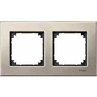 Schneider Electric. РАМКА МЕТАЛ.2-МЕСТНАЯ ТИТАН - Merten System M - MTN403205