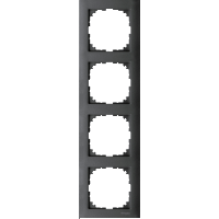 Schneider Electric. M-Pure 4-постовая рамка, антрацит - Merten System M - MTN4040-3614