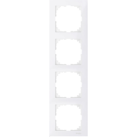 Schneider Electric. M-Pure 4-постовая рамка, полярно-белый - Merten System M - MTN4040-3619