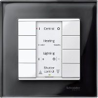 Schneider Electric. РАМККА СТЕКЛЯН.1-МЕСТНАЯ ЧЕРНЫЙ ОНИКС - Merten System M - MTN404103