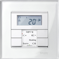 Schneider Electric. РАМККА СТЕКЛЯН.1-МЕСТНАЯ БЕЛ.БРИЛ. - Merten System M - MTN404119
