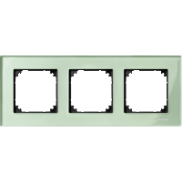 Schneider Electric. РАМККА СТЕКЛЯН.3-МЕСТНАЯ ИЗУМРУД - Merten System M - MTN404304