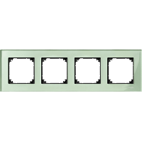 Schneider Electric. РАМККА СТЕКЛЯН.4-МЕСТНАЯ ИЗУМРУД - Merten System M - MTN404404