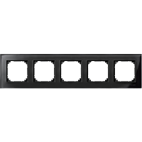 Schneider Electric. РАМКА СТЕКЛЯН.5-МЕСТНАЯ ЧЕРНЫЙ ОНИКС - Merten System M - MTN404503
