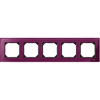 Schneider Electric. РАМККА СТЕКЛЯН.5-МЕСТНАЯ РУБИН - Merten System M - MTN4050-3206