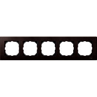 Schneider Electric. РАМКА ДЕРЕВЯН.5-МЕСТНАЯ ВЕНГЕ - Merten System M - MTN4055-3471