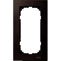 Schneider Electric. РАМКА ДЕРЕВЯН.2-МЕСТНАЯ ВЕНГЕ БЕЗ ПЕРЕГ - Merten System M - MTN4058-3471