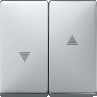 Schneider Electric. КЛАВИША Х2 ДЛЯ ЖАЛЮЗИ, АЛЮМИНИЙ - Merten Antique/Artec - MTN411560