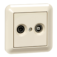Schneider Electric. Розетка ТV/R оконечная, беж - Merten System M - MTN4122-1244