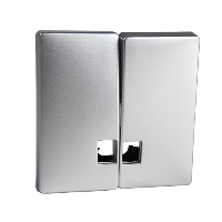 Schneider Electric. 2 КЛАВИШИ С ОКНОМ ПОДСВ АЛЮ - Merten Antique/Artec - MTN413560