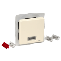 Schneider Electric. КЛАВ.С ОКОШ.Д/СВ.ИНД.,ПОЛЕМ Д/НАДП.БЕЖ - Merten System M - MTN432744