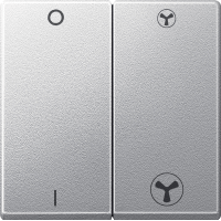 Schneider Electric. ДВЕ КЛАВИШИ Д/МЕХ.ВЫКЛ. ВЕНТИЛ. АЛЮМ - Merten System M - MTN435060