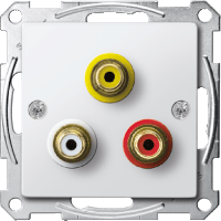 Schneider Electric. МЕХАНИЗМ АУДИО/ВИДЕО РОЗЕТКИ - Merten System M - MTN4351-0319