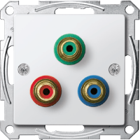 Schneider Electric. МЕХ РОЗЕТКИ КОМПОНЕНТНОГО СИГНАЛА - Merten System M - MTN4353-0319