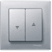 Schneider Electric. КЛАВИША X2 Д/ЖАЛЮЗИ, АЛЮМИНИЙ - Merten System M - MTN435560