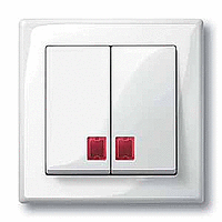 Schneider Electric. ДВОЙНАЯ КЛАВИША С ОКНАМИ ДЛЯ СИМВ. - Merten System M - MTN438519
