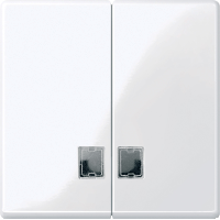 Schneider Electric. ДВОЙНАЯ КЛАВИША С ОКНАМИ ДЛЯ СИМВ. - Merten System M - MTN438525