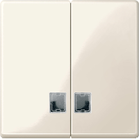 Schneider Electric. ДВОЙНАЯ КЛАВИША С ОКНАМИ ДЛЯ СИМВ. - Merten System M - MTN438544