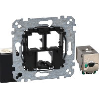 Schneider Electric. Actassi 1хRJ45 телек роз Cat5e STP - Merten System M - MTN4575-0011