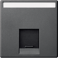 Schneider Electric. ЦЕНТ.ПЛАТА ДЛЯ РОЗЕТКИ, АНТРАЦИТ - Merten System M - MTN465814