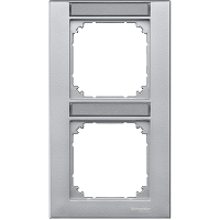 Schneider Electric. РАМКА С ПОЛЕМ Д. НАДПИСИ ВЕРТИК 2 ПОСТА - Merten System M - MTN476260