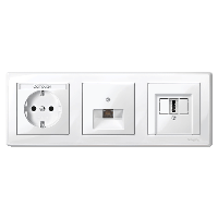 Schneider Electric. РАМКА Х3, БЕЛЫЙ - Merten System M - MTN478319