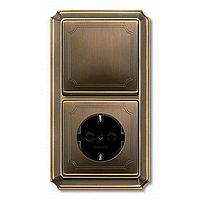 Schneider Electric. РАМКА Х2, АНТИЧНАЯ ЛАТУНЬ - Merten Antique/Artec - MTN483243
