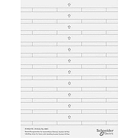 Schneider Electric. ПОЛОСКИ ДЛЯ НАДПИСЕЙ ДЛЯ РАМОК M-PLAN - Merten System M - MTN486100