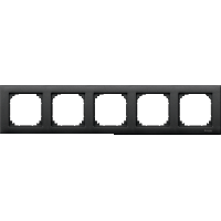 Schneider Electric. РАМКА Х5, АНТРАЦИТ - Merten System M - MTN486514