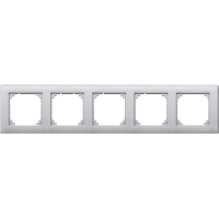 Schneider Electric. РАМКА Х5, АЛЮМИНИЙ - Merten System M - MTN486560