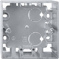 Schneider Electric. КОРПУС Д/ОТКР. МОНТАЖА 1-МЕСТНЫЙ АЛЮМ - Merten System M - MTN510560