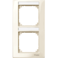 Schneider Electric. РАМ.2-МЕСТ.С ПОЛ.Д/НАДП.M-PLAN ВЕРТ.БЕЖ - Merten System M - MTN513244