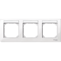 Schneider Electric. РАМКА M-PLAN С ПОЛЕМ ДЛЯ НАДПИС, 3 ПОСТА - Merten System M - MTN514319